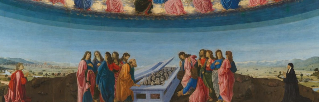 The Assumption of The Virgin by Francesco Botticini