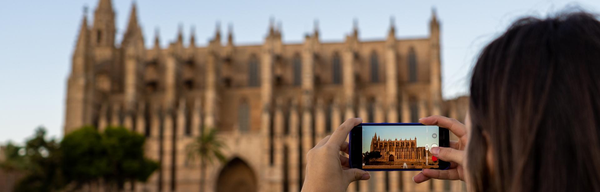 Blick auf die Kathedrale von Palma de Mallorca