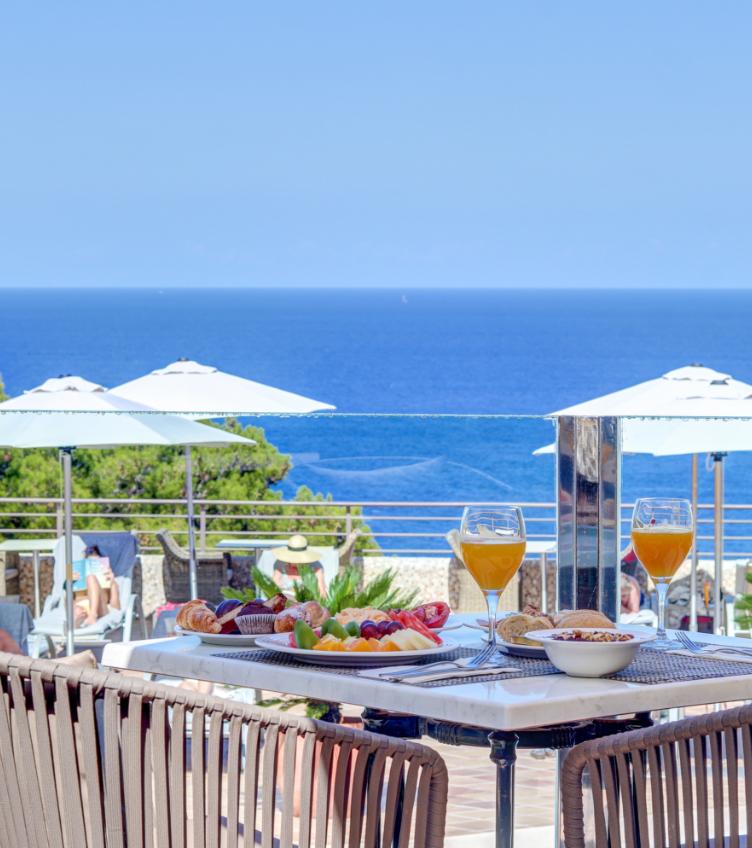 Hotel Breakfast by the Sea Detail of a breakfast served in an adults only hotel by Hoposa