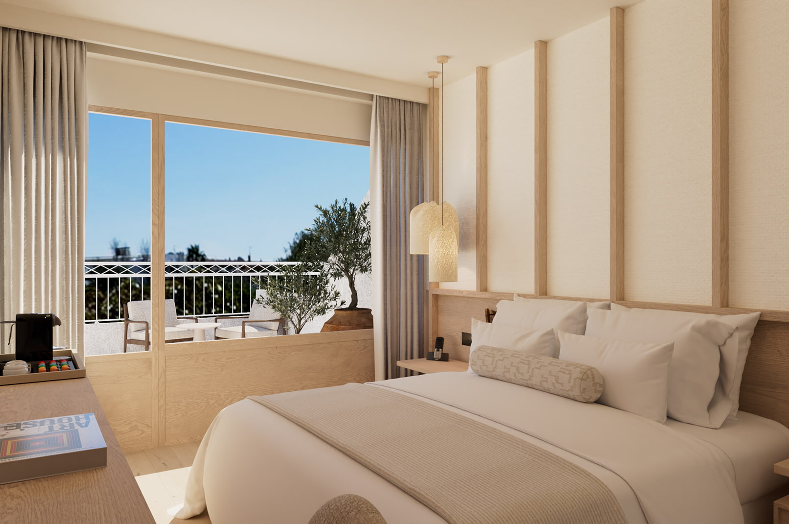 Habitación estándar luminosa con acceso a terraza amueblada